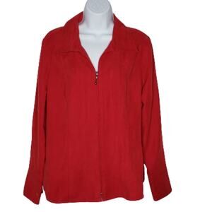 Cato Red Short Zippered Jacket